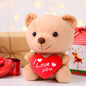 for Mom I Love You Stuffed Teddy Bear Gifts for Mom Holding Heart Bear Plush Toy 6 Inches