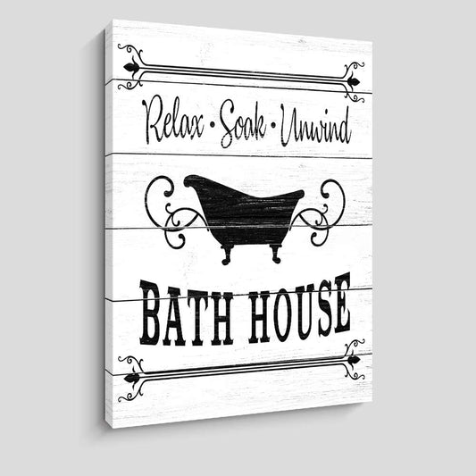 Bathroom Wall Art Bathroom Wall Decor Vintage Canvas Prints Bath House Bathroom Signs Decor