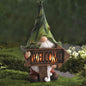 Garden Gnome Statue - 13.2'' Resin Gnome Figurine Holding Welcome Sign with Solar LED Lights, Outdoor Decorations for Patio Yard Lawn Porch, Garden Gifts for Mom, Ornament